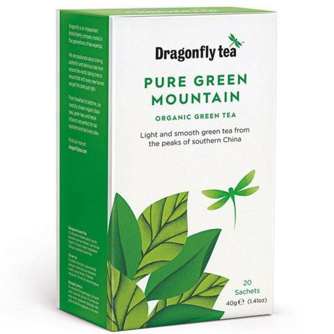 Dragonfly Tea Emerald Mountain Org Green Tea 20 Sachet (Pack of 4)