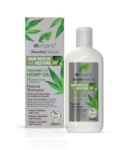 Dr Organic Hemp Oil Rescue Shampoo 265ml (Pack of 6)