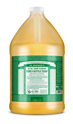 Dr Bronners Almond Pure-Castile Liquid Soap 3.79ltr