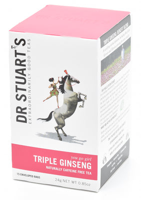 Dr Stuarts Triple Ginseng Plus Herbal Tea 15 Bags (Pack of 4)