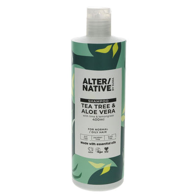 Alter/native By Suma Shampoo Tea Tree 400ml (Pack of 6)