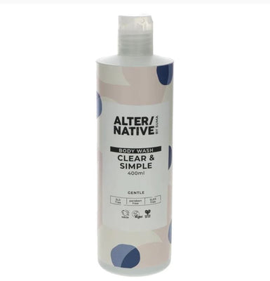ALTER/NATIVE by Suma Body Wash Clear & Simple 400ml (Pack of 6)