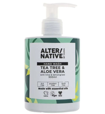 ALTER/NATIVE by Suma Hand Wash Tea Tree & Aloe 300ml (Pack of 6)