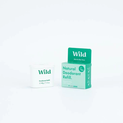 Wild Mens Mint & Aloe Vera 40g (Pack of 8)