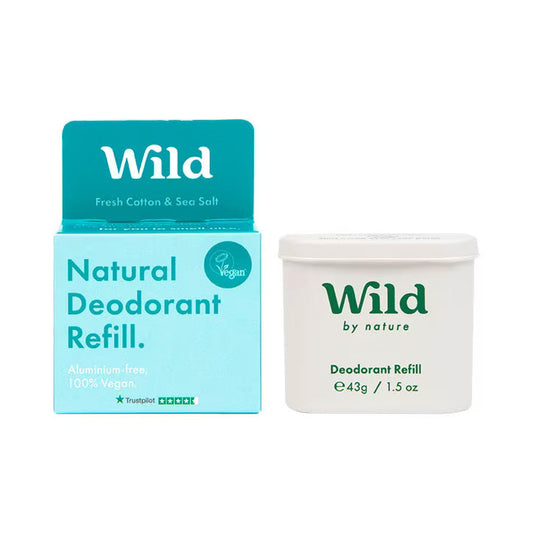 Wild Cotton+seasalt Deo Refill 40g (Pack of 8)