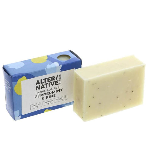 ALTER/NATIVE by Suma Boxed Soap P'mint & Pine Oil 95g (Pack of 6)