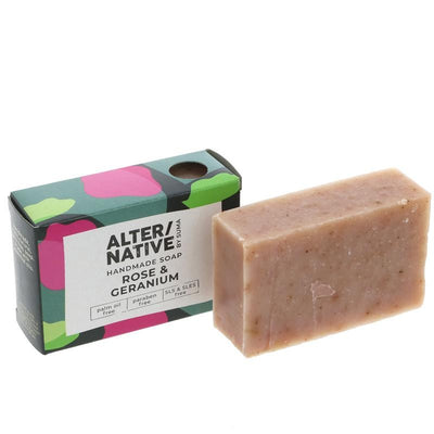 ALTER/NATIVE by Suma Boxed Soap Rose & Geranium 95g (Pack of 6)