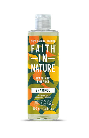 Faith In Nature Shampoo - Grapefruit & Orange 400ML (Pack of 6)