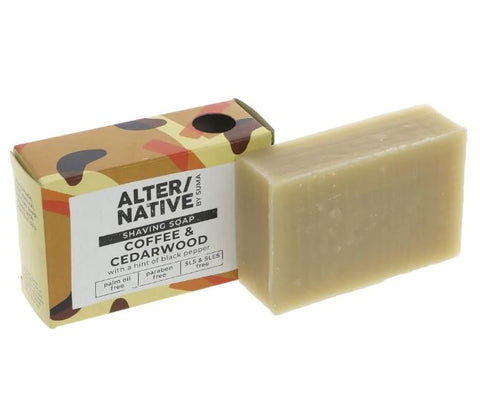 ALTER/NATIVE by Suma Skincare-Shaving Bar Cedarwood 95g (Pack of 6)