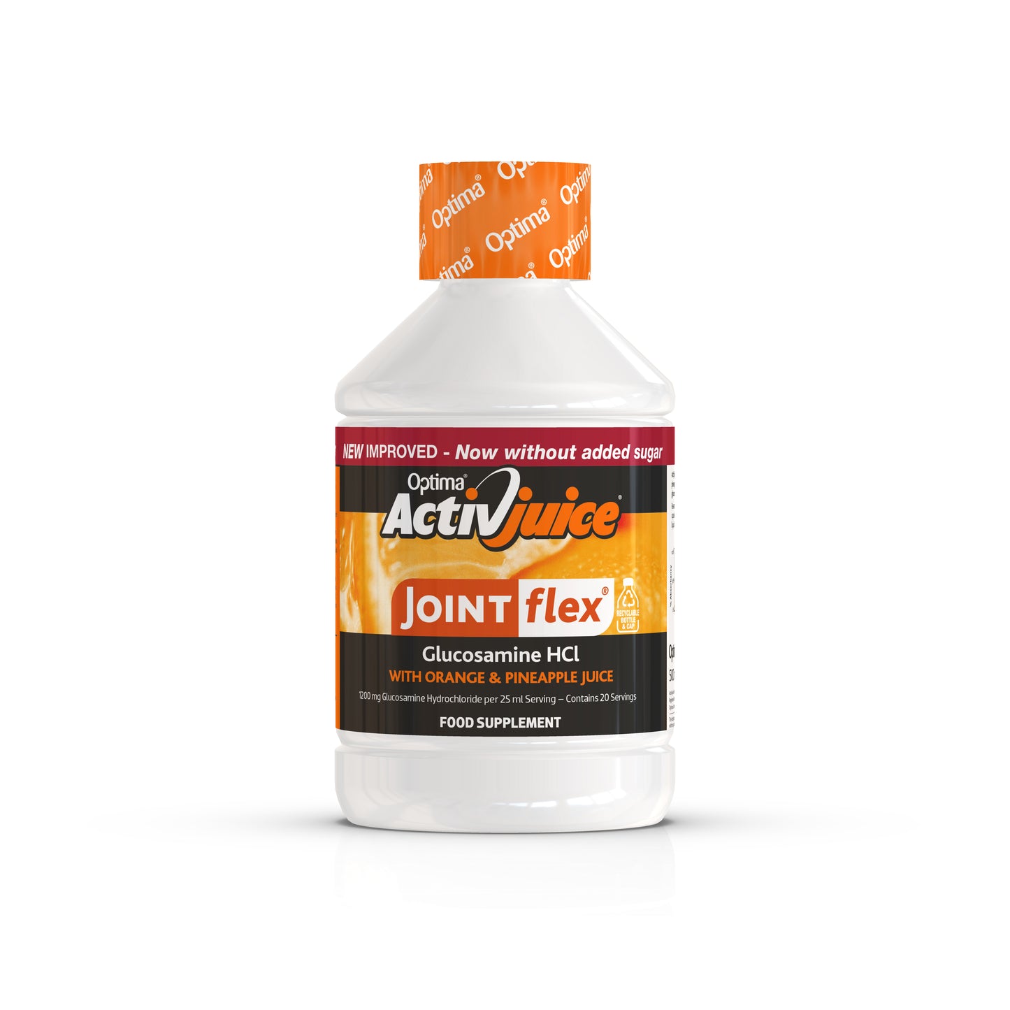 Optima ActivJuice Orange & Pineapple Glucosamine Cordial 500ml