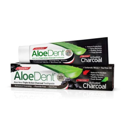 Aloe Dent Aloe Vera Triple Action Charcoal Toothpaste 100ml