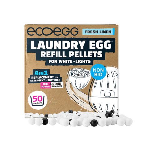 Ecoegg Refill for Whites and Lights 50 Washes 82g (Pack of 10)