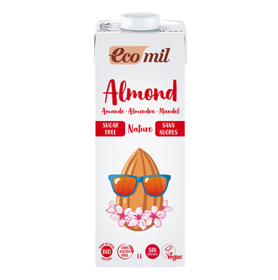 Ecomil Almond Drink Classic Sugar Free 1000ml (Pack of 6)