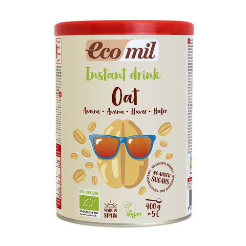 Ecomil Organic Oat Drink Instant No Added Sugar 400g (Pack of 6)