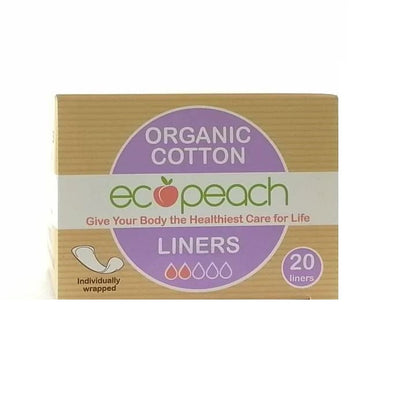 Ecopeach Organic Cotton Panty Liners (20 liners) (Pack of 6)
