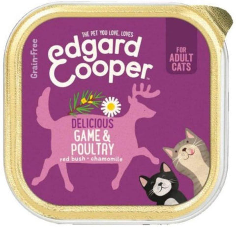 Edgard and Cooper Game & Poultry Tray for Cats 85 g (Pack of 19)