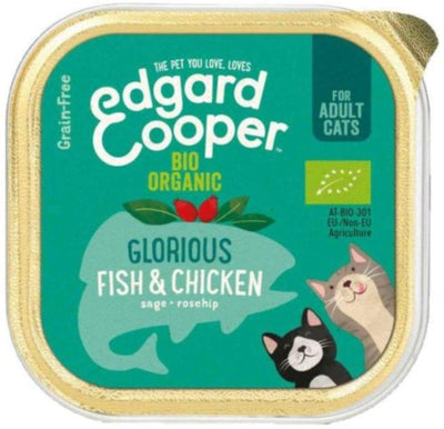 Edgard and Cooper Org Chicken & Fish Tray - Cats 85 g (Pack of 19)