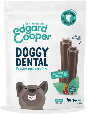 Edgard & Cooper DOG E ADULT DENTAL STRAWBERRY/MINT MEDIUM 7 Sticks