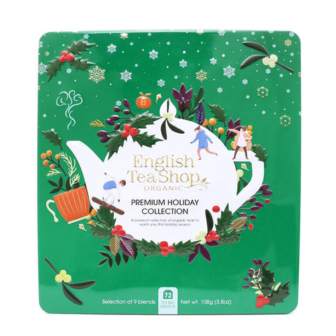English Tea Holiday Green Tin 72 Bags (Pack of 6)
