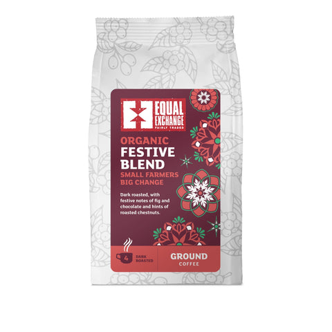 Equal Exchange Organic Festive Blend Coffee 200g (Pack of 8)