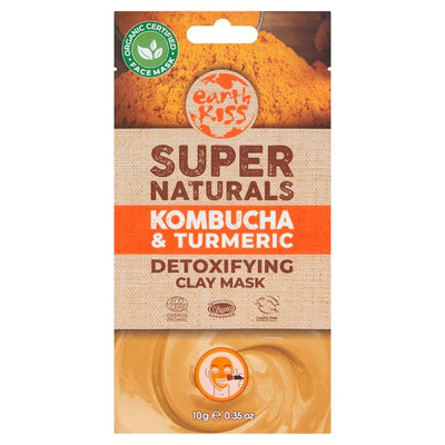 Earth Kiss Kombucha and Turmeric Mask 1 Sachet (Pack of 12)