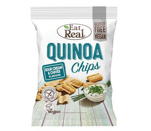 Eat Real Quinoa Sour Cream Chive 22g (Pack of 24)
