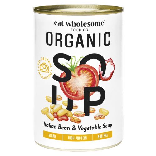 Eat Wholesome Organic Tuscan Bean & Vegetable Soup 400g (Pack of 6)
