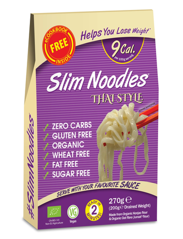 Eat Water Slim Noodles Thai Style - Organic 270g (Pack of 6)