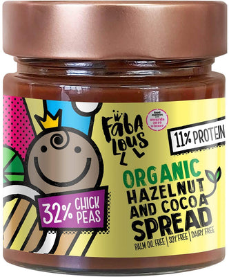 Fabalous Organic Hazelnut & Cocoa Chickpea Spread 200g