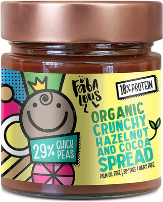Fabalous Organic Crunchy Hazelnut & Cocoa Chickpea Spread 200g