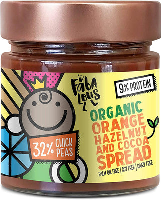 Fabalous Organic Orange Hazelnut & Cocoa Chickpea Spread 200g