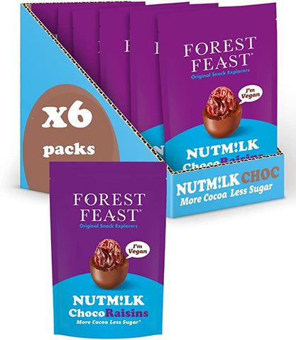 Forest Feast NUTM!LK Chocolate Raisins Share 110g (Pack of 6)