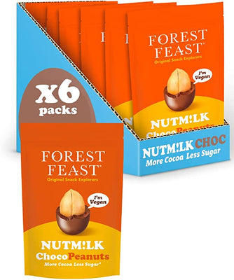 Forest Feast NUTM!LK Chocolate Peanuts Share 110g (Pack of 6)