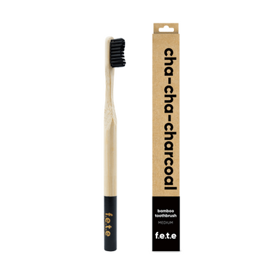 F.E.T.E. Cha-Cha-Charcoal - Black Medium (Charcoal infused bristles) 17g