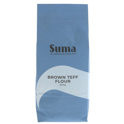 Suma Prepacks Brown Teff Flour 500g (Pack of 6)
