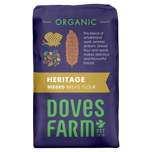 Doves Farm Heritage Seed Brd Flr Organic 1kg (Pack of 5)