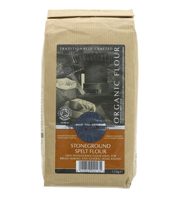 Bacheldre Spelt Flour Organic 1.5kg (Pack of 5)