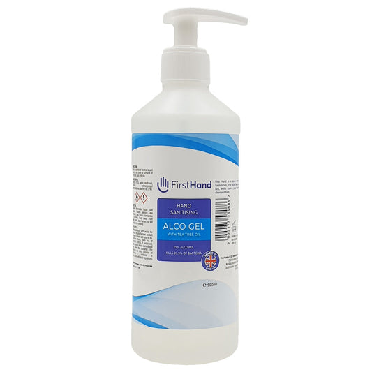 First Hand 75% Alcohol Gel Hand Sanitiser (Tea tree) 500ml