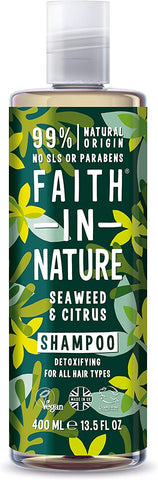 Faith In Nature Seaweed Enriching Shampoo Natural Radiance All Hair Types 400ml