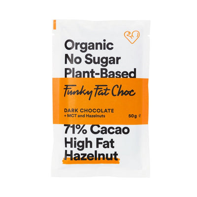 Sports/Health Funky Fat Choc Hazelnut 50g (Pack of 10)