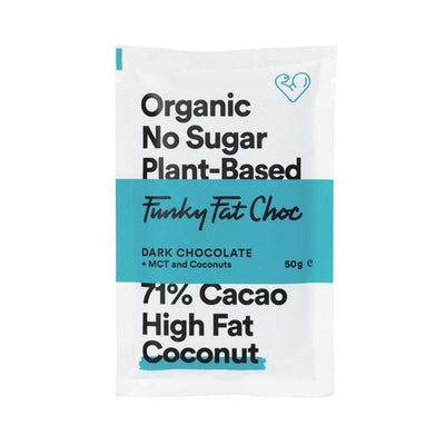 Sports/Health Funky Fat Choc Coconut 50g (Pack of 10)