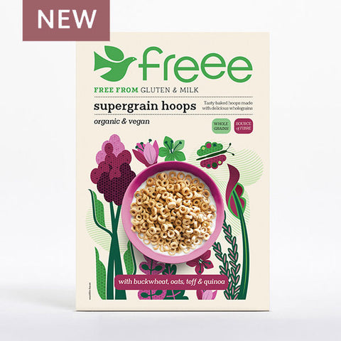 Doves Farm Gluten Free Organic Supergrain Hoops 300g (Pack of 5)