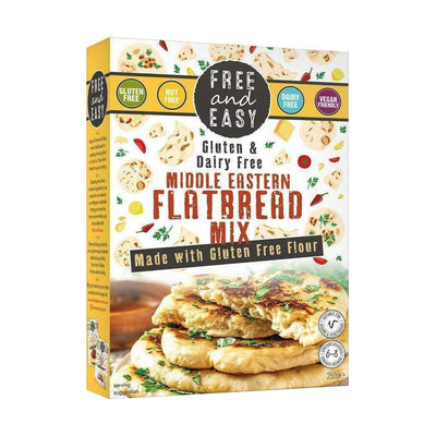 Free & Easy  NEW Gluten and Dairy Free Middle Eastern Flatbread Mix  250g