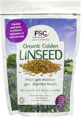 FSC Rich, Organic Golden Linseed 500Gm