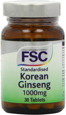 FSC Korean Ginseng 1000Mg 30 Tablets