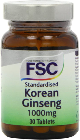 FSC Korean Ginseng 1000Mg 30 Tablets