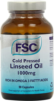 FSC Cold Pressed Linseed Oil 1000Mg 90 Softgel Capsules