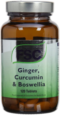 FSC Ginger, Curcumin & Boswellia 120 Tablets