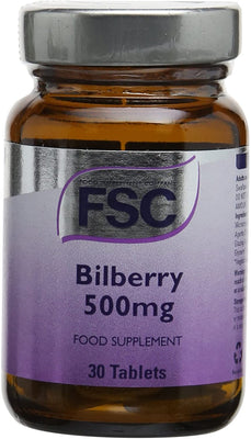 FSC Bilberry 500Mg 30 Tablets