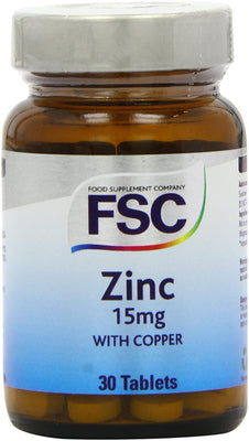 FSC Zinc 15Mg With Copper 30 Tablets
